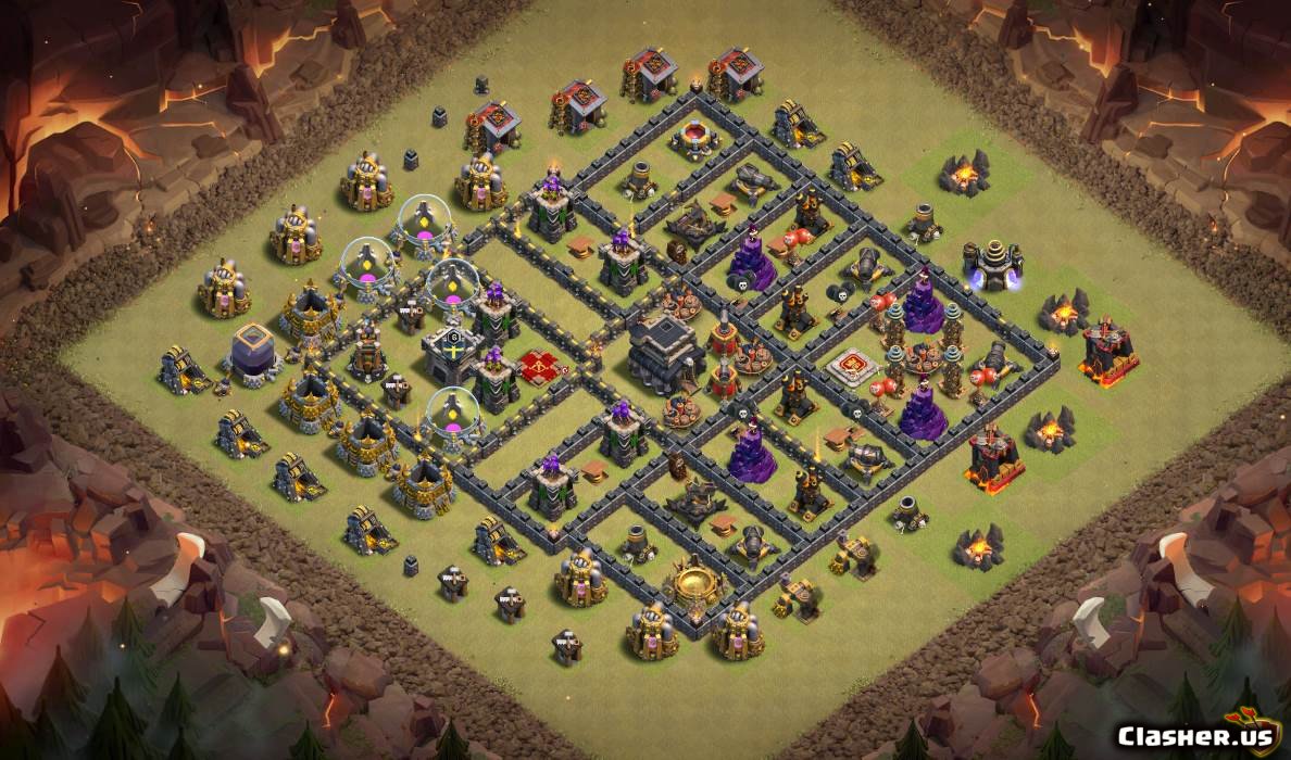 nice th9 war base v4,nice th9 war base v4,war base,th...