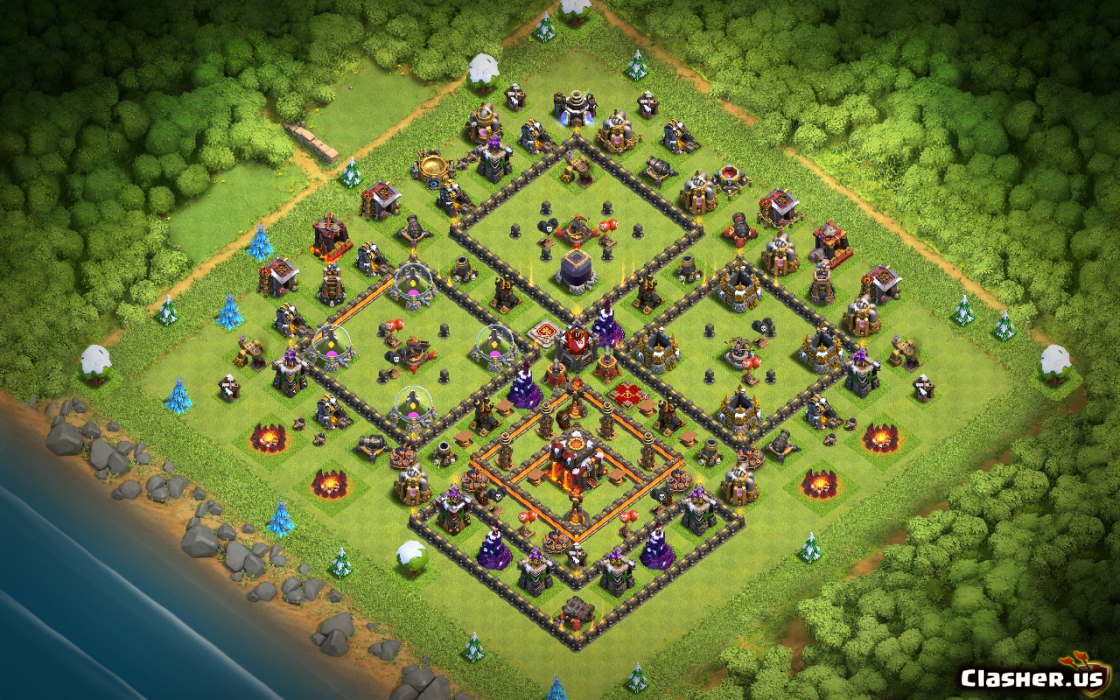 th10 trophy/war base v51,war base,th10, th 10, town hall 10, th10 maps, th1...