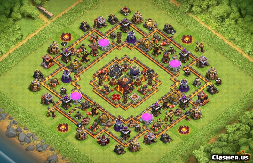 Town Hall 10 Th10 Farm Hybrid Base 334 With Link 6 2020 Farming Base Clash Of Clans Clasher Us